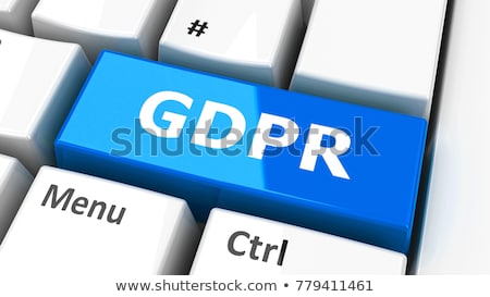 Foto stock: Computer Keyboard Gdpr 3