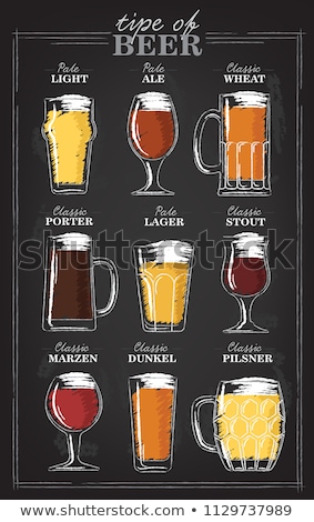 Stockfoto: Beer Classic Types Of Alcoholic Beverage Vector