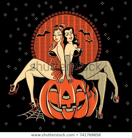 Stock foto: Pinup Girl Pumpkin