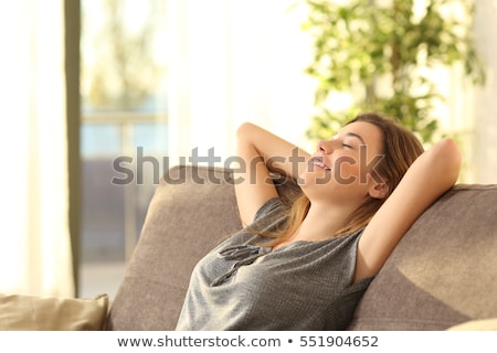 Stockfoto: Housewife Relaxes