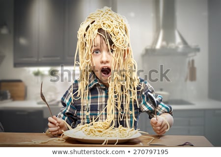 Сток-фото: Spaghetti Head