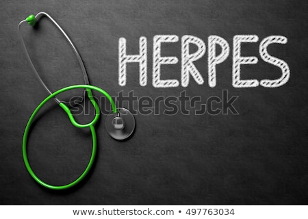 Stock photo: Herpes Concept On Chalkboard 3d Illustration