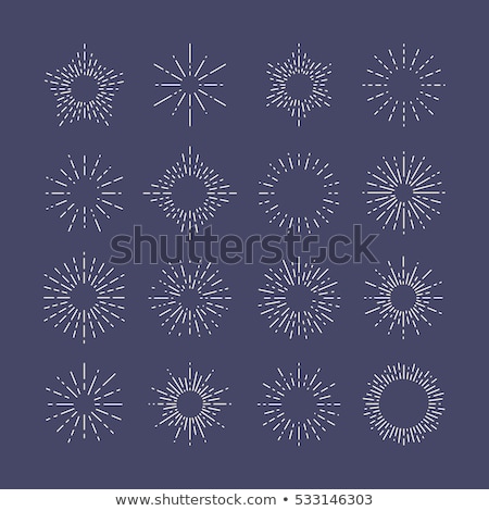 Foto stock: Fireworks Icon In Different Style