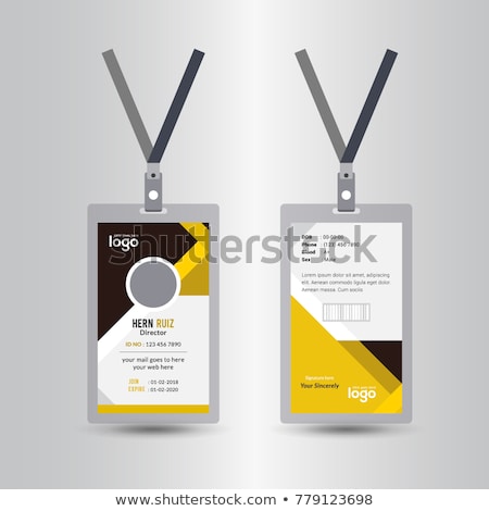 Zdjęcia stock: Identification Card Isolated Transparent Background