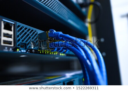 [[stock_photo]]: Anneau · avant · du · routeur · réseau