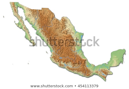 Map In Colors Of Mexico Foto stock © Schwabenblitz