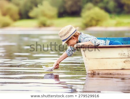 Сток-фото: Boat Toy In Lake