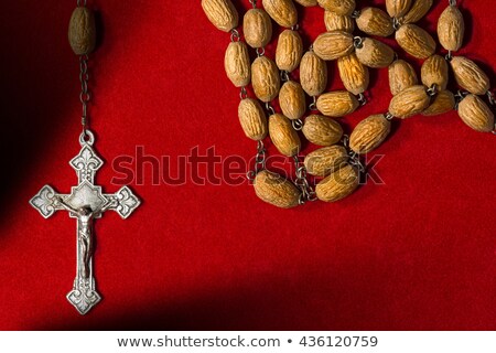 Foto stock: Rosary Crucifix Macro