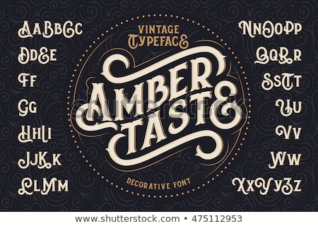 Сток-фото: Old Vector Retro Vintage Label Background