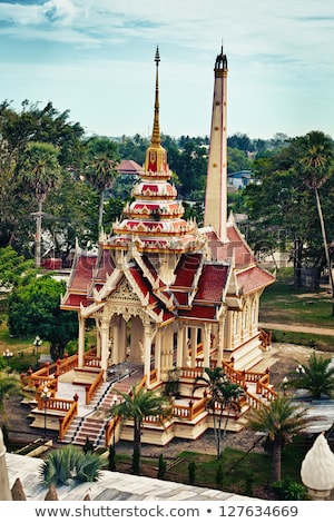 Wat Chalong Buddist Temple Phuket Thailand Stockfoto © pzAxe