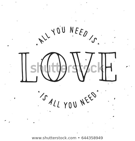 Foto stock: All You Need Is Love