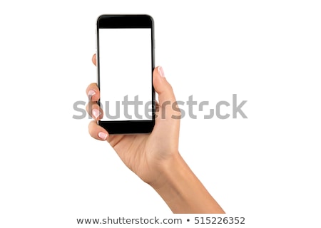 Stok fotoğraf: Hand Holding A Cell Phone