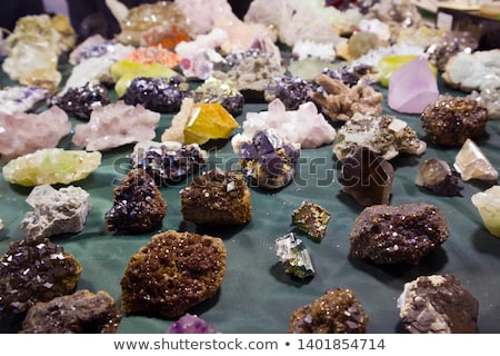 Foto stock: Color Minerals And Gems Collection