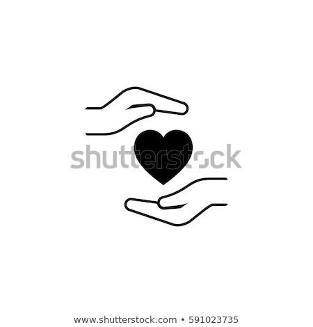 Stock photo: Heart Disease Prevention Icon Flat Design