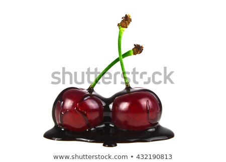 Foto stock: Two Chocolate Covered Cherries