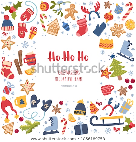 Foto stock: Christmas Items Collection