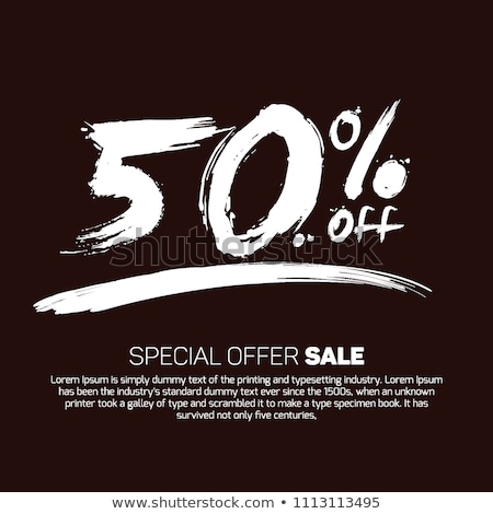 Stok fotoğraf: Diwali Sale  50 Off Sign Vector Illustration