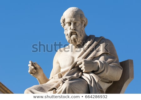 Foto stock: Statue Of Plato From The Academy Of Athens