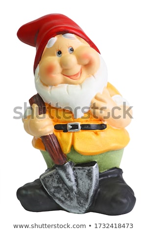 Foto stock: Garden Gnome Isolated On The White Background