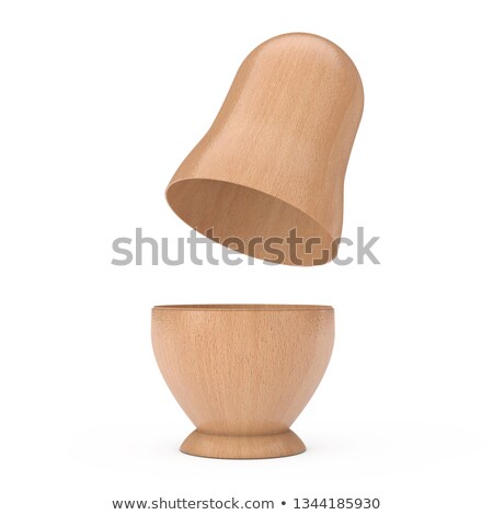 [[stock_photo]]: Wooden Unpainted Matryoshka Dolls 3d