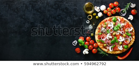 Zdjęcia stock: Italian Pizza Mushrooms Sausage