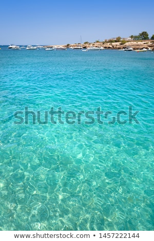 Foto stock: Ibiza Port D Es Torrent Beach In Balearics