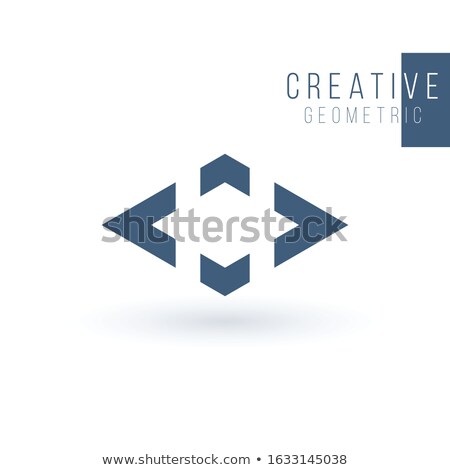 Stock photo: Logistics Or Delivery Logo Template Rhombus With Four Arrows In Different Directions Express Money