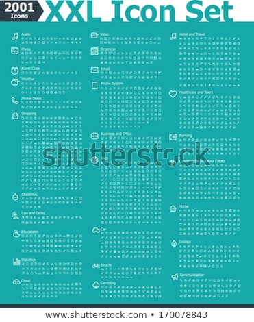 Car Shop Icons Set Stock photo © tele52