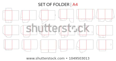 Foto stock: Set Of Folders