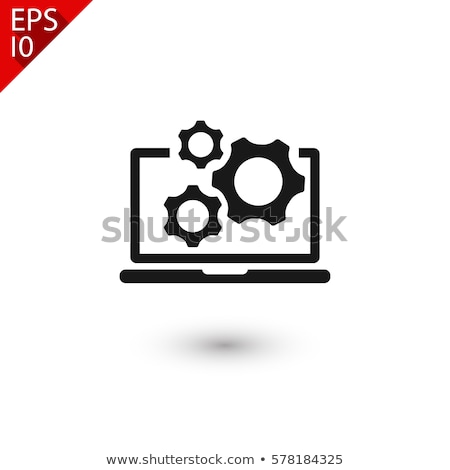 Stock photo: Computer With Gears