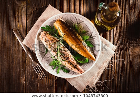 Foto stock: Smoked Mackerel