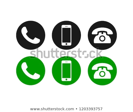 Foto stock: Abstract Phone Symbol White Color