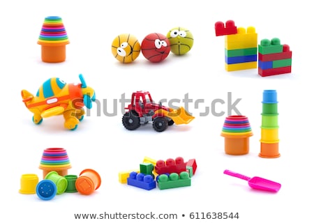 [[stock_photo]]: Yellow Plastic Toy Shovel Isolated On A White Background