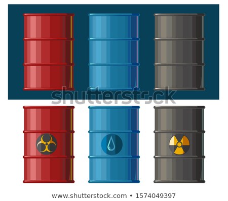 Foto stock: Hazardouz Red Barrel