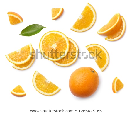 [[stock_photo]]: Sliced Orange On White