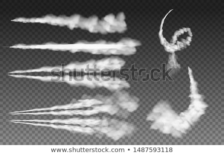 Foto stock: Airplane Smoke Trails