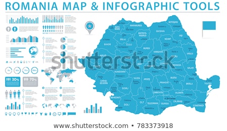 Zdjęcia stock: Map Of Romania