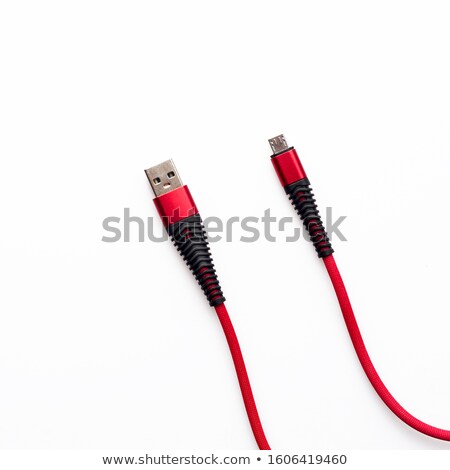 Foto stock: Red Usb Cable