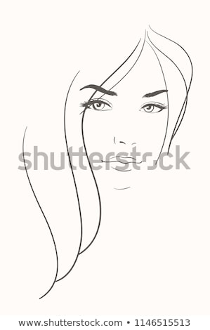 Stockfoto: Young Woman In Beauty Concept With Abstract Elements