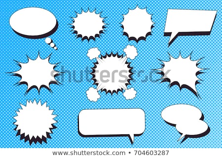 Foto d'archivio: Comic Speech Bubbles Set With Different Shapes And Elements Vec