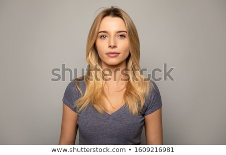 Foto stock: Close Up Portrait Of A Young Pretty Student Girl