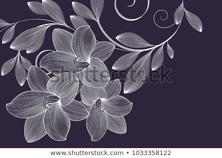 Foto stock: Floral Pattern Flower Background Floral Greeting Card Design