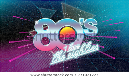 Stock photo: Abstract Retro Background With Numbers