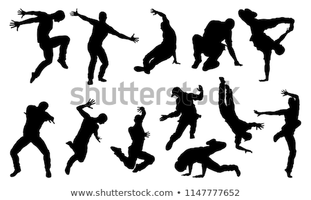 Stockfoto: Street Dancer Silhouette