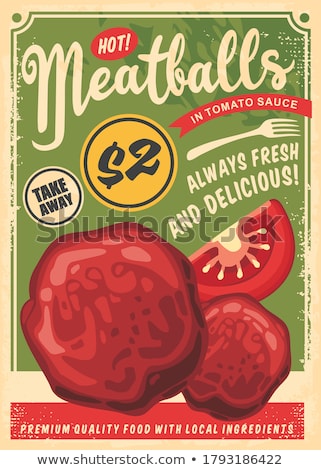 Stock fotó: Meatballs And Sauce