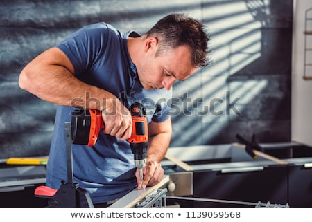 Stock fotó: Man With Cordless Drill