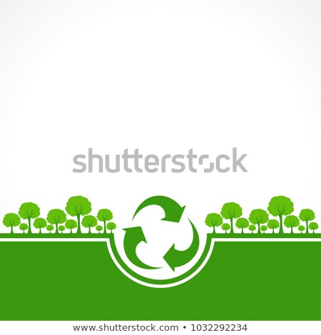 Zdjęcia stock: Abstract Background With Power Plant And Trees