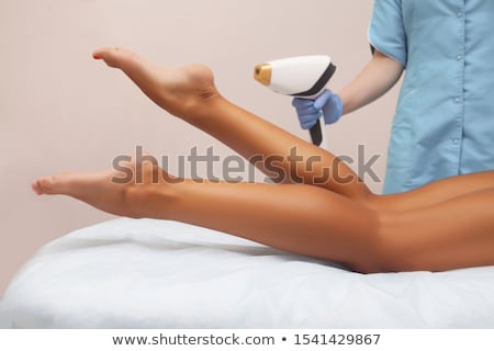 ストックフォト: Woman Getting Epilation Laser Treatment