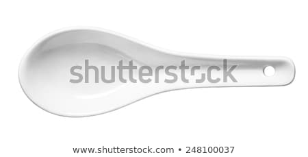 Stockfoto: White Porcelain Spoon