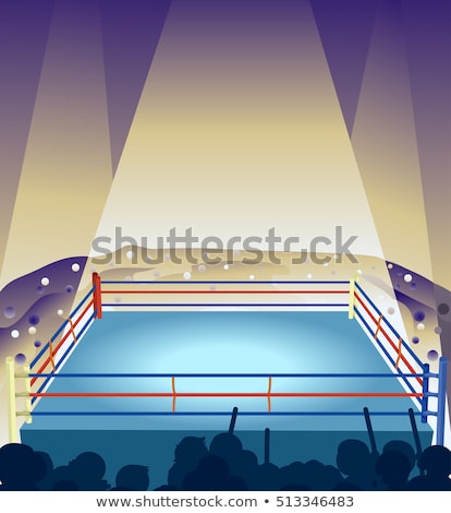Сток-фото: Boxing Ring Spectator Cheer
